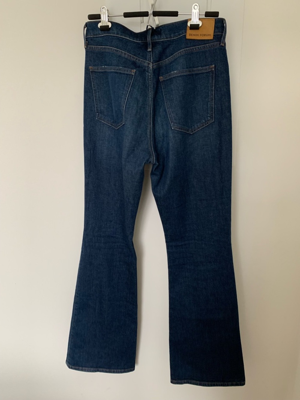 DENIM FORUM JEANS Women’s MARIANNE FLARE HIGH WAIST ITALIAN ORGANIC COTTON SZ 29 - Picture 4 of 12
